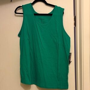NWT-Woman Within Green Tank Top